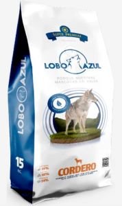 Lobo azul pienso para perros sabor cordero