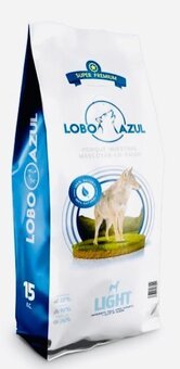 Pienso para perros lobo azul light