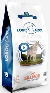 Pienso para perros lobo azul sabor salmón
