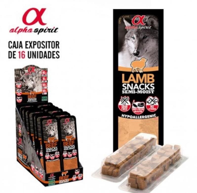 Marca pienso perros Alpha Spirit free Range snacks