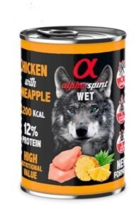 Comida húmeda perros chicken with pineapple